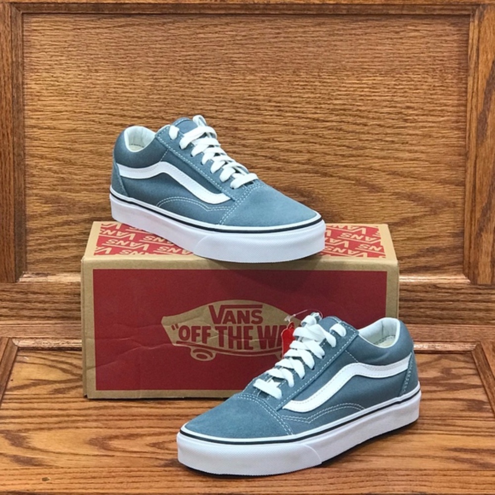 Vans Old Skool Goblin Blue True White Suede Canvas Sneakers Size Women 5‎